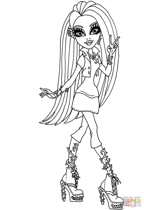 Dibujo De Monster High Venus McFlytrap Para Colorear Dibujos Para