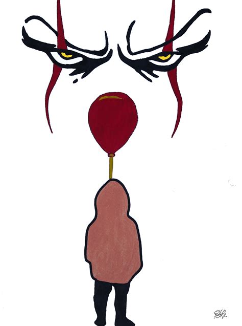 Pennywise (IT) by OneFake, 2022 | Painting | Artsper