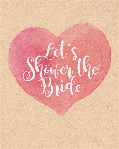 Let S Shower The Bride 8x10 Printable Bridal Shower Printables Etsy 8x10 Printables