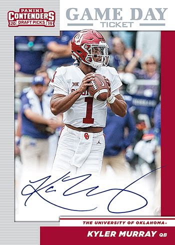 Kyler Murray Autograph Cards Coming From Panini