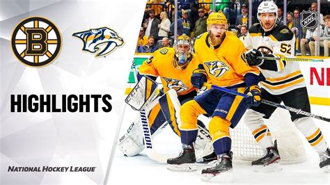 Nhl Highlights Bruins Predators Youtube