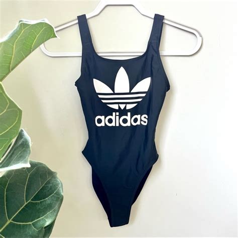 Adidas Originals Swim Adidas Originals Trefoil One Piece Swimsuit