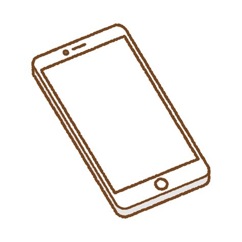 斜めから見たスマートフォンのイラスト 商用OKの無料イラスト素材サイト ツカッテ