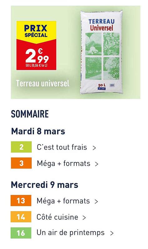 Promo Terreau Universel Chez Aldi ICatalogue Fr