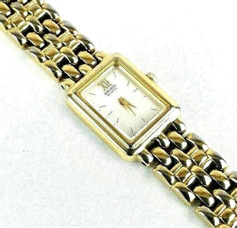 Classic Seiko Ladies Womens Analog Gold Tone Quartz Watch 1n00 5d89 Working Seiko Classic