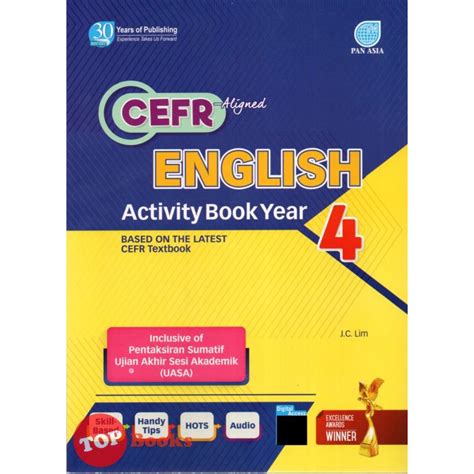 TOPBOOKS Pan Asia English Activity Book UASA Year 4 CEFR Aligned