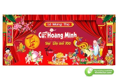 Corel Phông Nền Lễ Mừng Thọ 4 Free Vector6