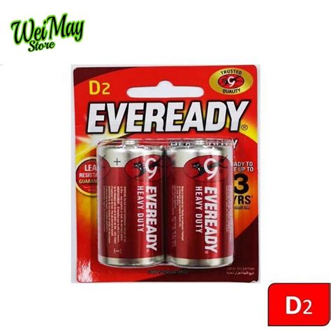 Eveready Carbon Zinc D Size Battery Heavy Duty R Pcs