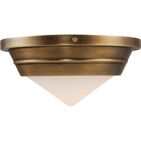 Alora Fm348010vbop Willard Contemporary Vintage Brass Overhead Lighting