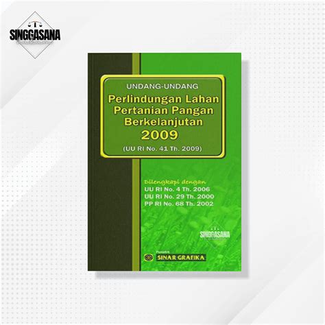 Jual Undang Undang Perlindungan Lahan Pertanian Pangan Berkelanjutan