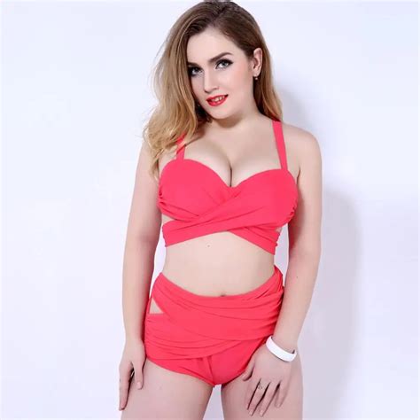 High Waist Bikini Sets Women S Big Size Two Piece Suits Sexy Thin