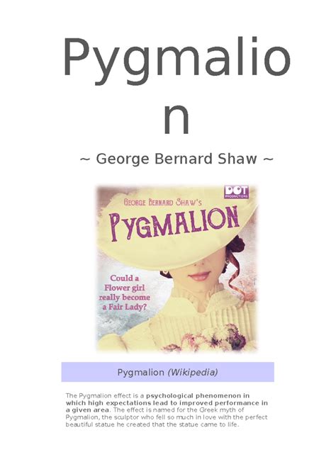 Act 1 Pygmalion Summary 2