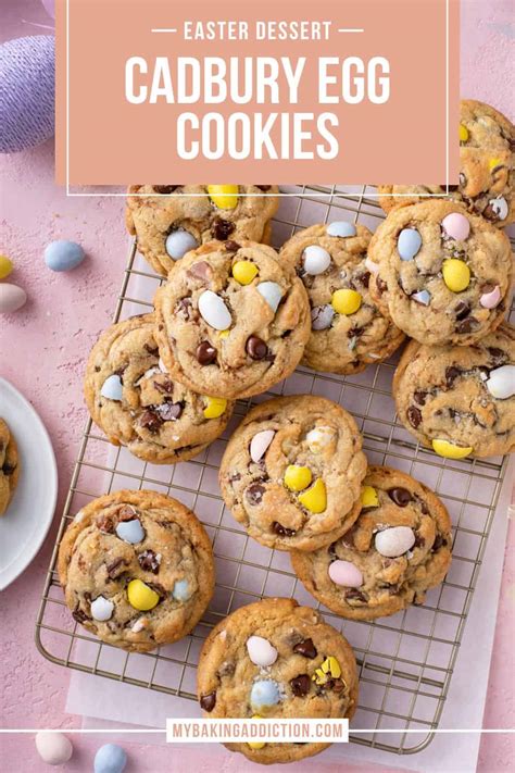 Cadbury Egg Cookies My Baking Addiction