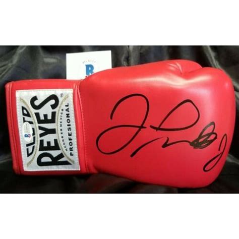 Floyd Mayweather Jr Autographed Cleto Reyes Boxing Glove Bas For