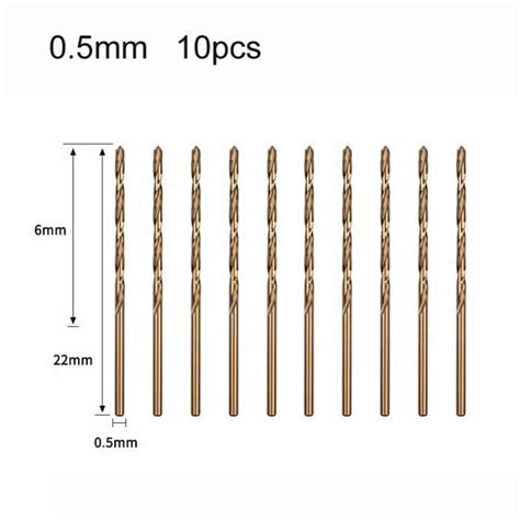 Enclume Jeu de forets hélicoïdaux HSS M35 revêtus de Cobalt acier