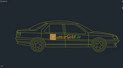 مبلمان اتوکد ماشین موتور و دوچرخه Dwg مختص پلان نما برش معمار گلد