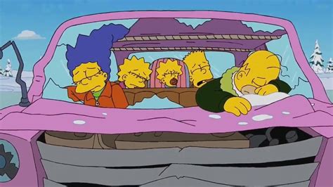 The Simpsons In A Car Accident Youtube