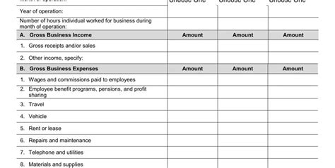 Self Employment Income Report Pdf Form Formspal