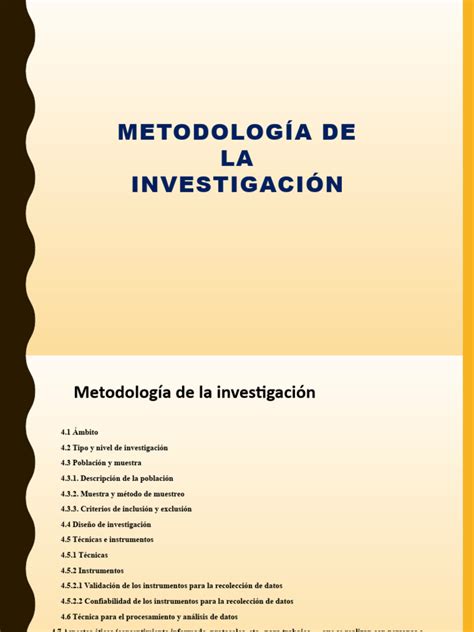 Metodología Descargar Gratis Pdf Muestreo Estadísticas Método Científico