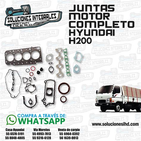 Juntas Motor Completo Hyundai H Soluciones Ihd