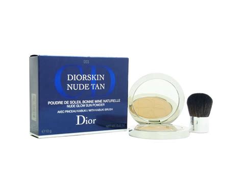 Christian Dior Diorskin Nude Tan Nude Glow Sun Powder With Kabuki Brush