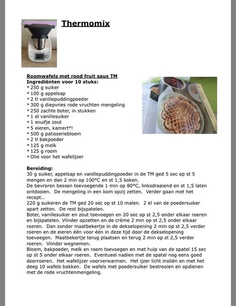 Pin Van Chrisje Smet Op Thermomix In Thermomix Recepten Zoete