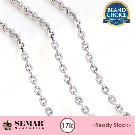 Promo Kalung Emas Rolona Rantai Polos White Gold K Semar Nusantara