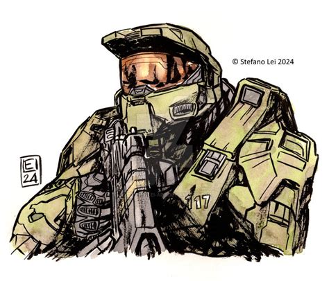 Halo. Master Chief by Stefano-Lei-Art on DeviantArt