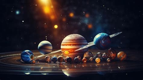 Premium Photo | A solar system model