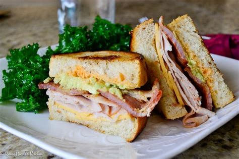 Turkey Avocado Club Sandwich Renee Nicole S Kitchen