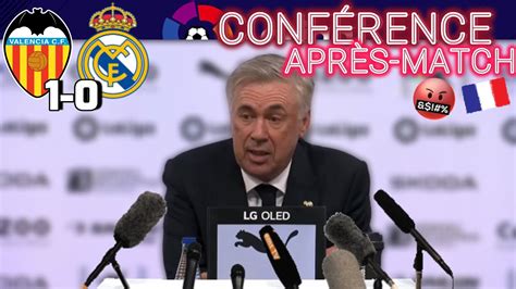 CONFERENCE DE PRESSE FR ANCELOTTI APRES MATCH VALENCE 1 0 REAL