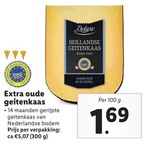 Extra Oude Geitenkaas 100 G Aanbieding Bij Lidl