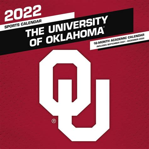 2022 Oklahoma Sooners Calendars | Sports-Calendars.com