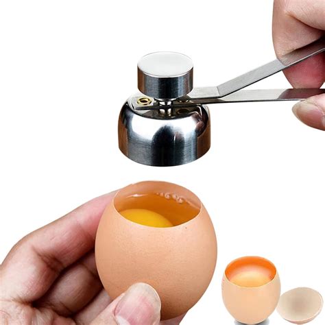 Amazon Stainless Steel Egg Cracker Tool Handheld Egg Cracker