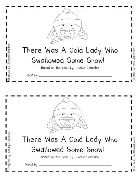 25 There Was An Old Lady Who Swallowed Some Snow Ideas Book