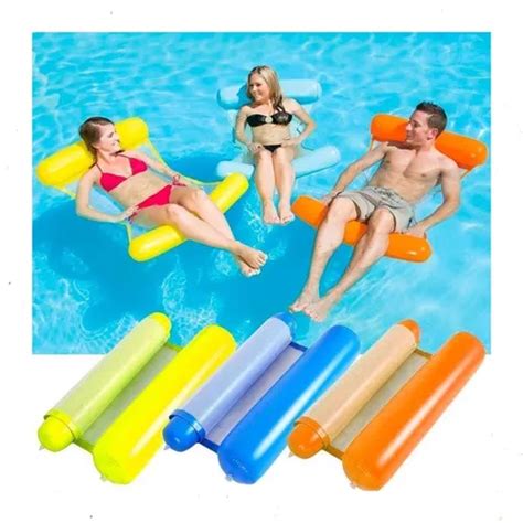 Flotador Piscina Hamaca Flotadores Inflable Xl Colores Mercadolibre