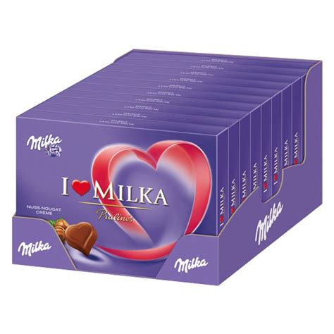 Milka Nuss Nougat Cr Me Pralin S X G