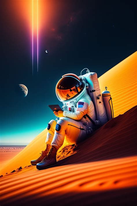 astronaut resting on mars | Arte espacial, Arte, Arte digital