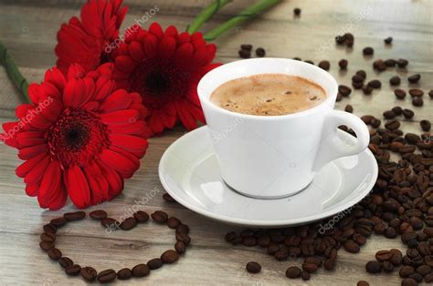 Beautiful Coffee And Flowers Images Download Coffee Flower Stock Photos