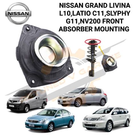 NISSAN GRAND LIVINA L10 LATIO C11 SLYPHY G11 NV200 FRONT ABSORBER