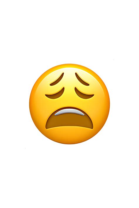 😩 Weary Face Emoji | Ios emoji, Emoji drawing, Apple emojis