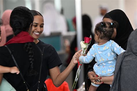 Returnees From Sudan After Their Evacuation The Uaes Humanitarian