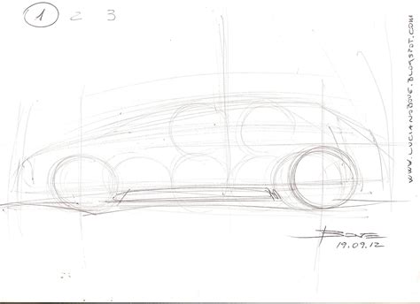 Car sketch tutorial the side view by Luciano Bove | Car Design Education tips