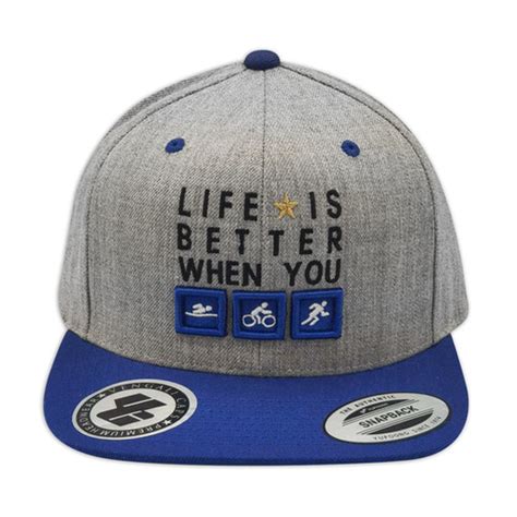 Gorra Yupoong Premium Visera Plana 6089MT LIFE IS BETTER VENGALICAPS