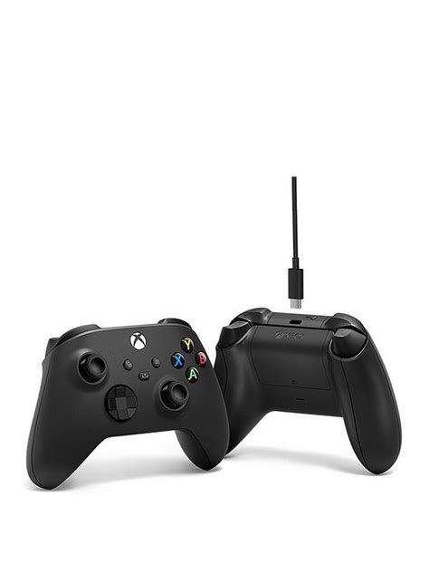 Xbox Wireless Controller With Usb C Cable Carbon Black Very