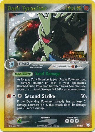 Dark Tyranitar Reverse Holo 20 Prices Pokemon Team Rocket Returns