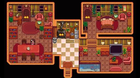 Aesthetic Farmhouses Or Other Interior Places In The Game Stardew Valley