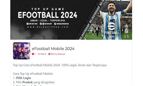 Top Up Efootball Bayar Dengan Pulsa Tumoutounews