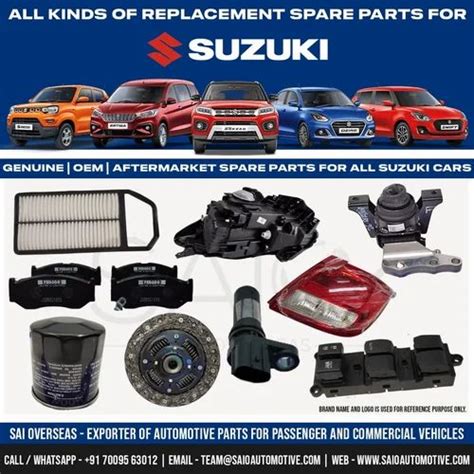 Maruti Suzuki Automotive Spare Parts Maruti Suzuki Spare Parts Latest