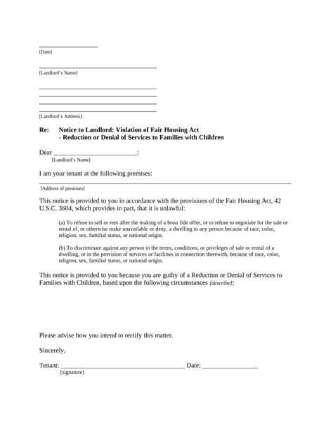 Reasonable Accommodation Denial Letter Sample Fill Out And Sign Online Dochub